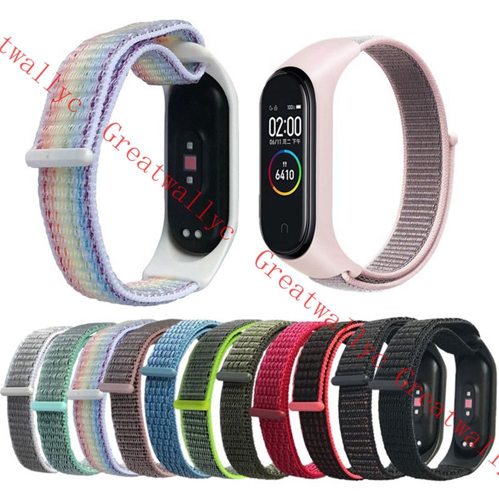 Satin Al Xiaomi Mi Bandinda Xiaomi Miband 4 Akilli Saat Accessori Icin 3 Spor Bileklik Nefes Kayisi Icin 14 Renk Naylon Dongu Kayisi Tl7 93 Tr Dhgate Com