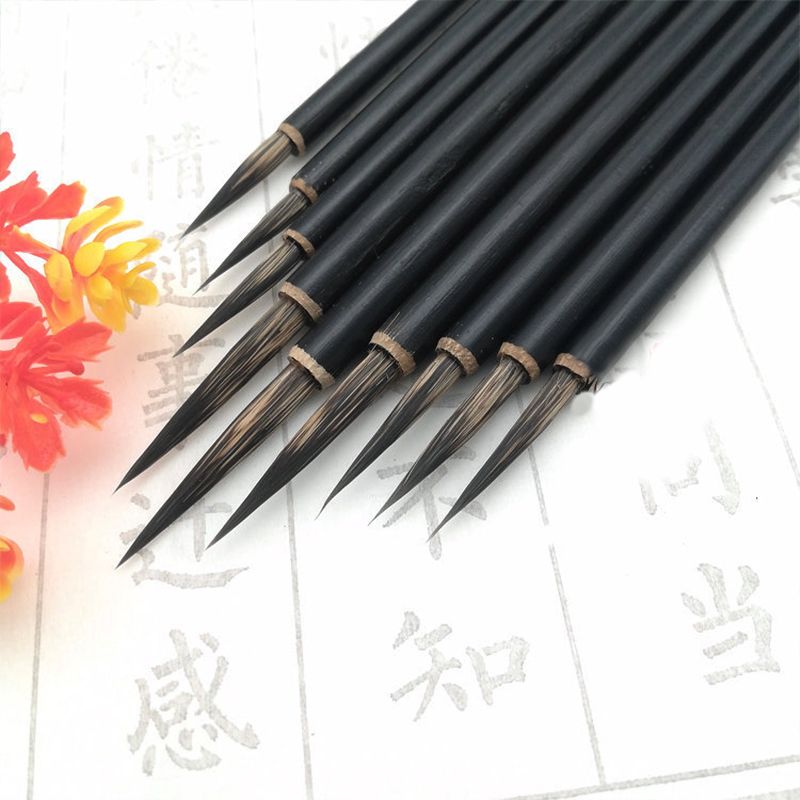 2020 Black Hook Line Fine Paint Brush Chinese Calligraphy Brush Pen Weasel Hairpaint Brush Art Stationary Oil Painting X From Cl Wholesalehouse 8 55 Dhgate Com