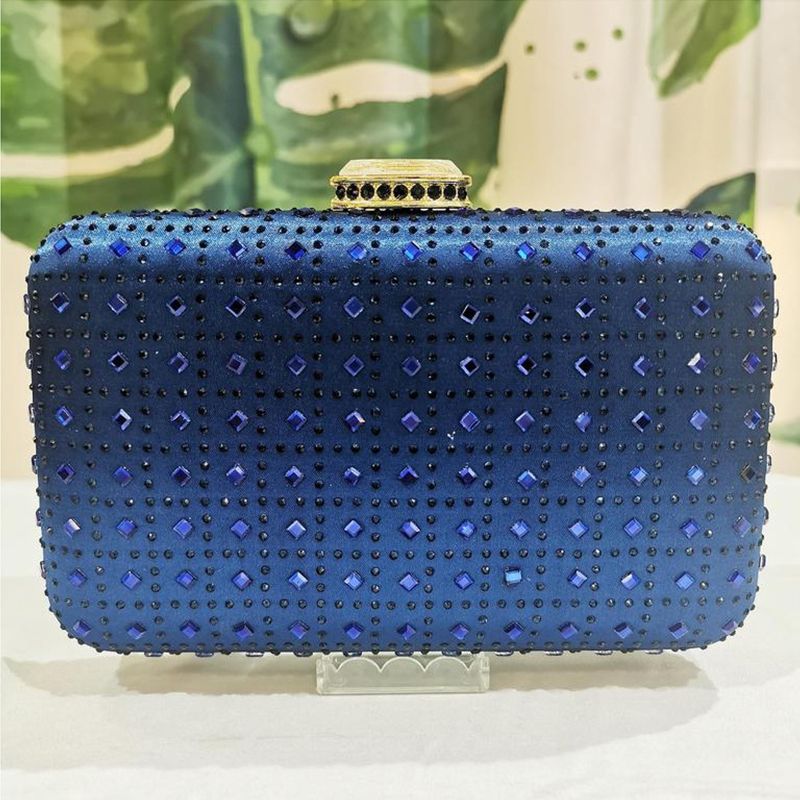 cobalt blue clutch purse