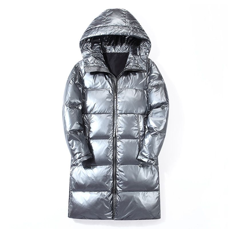 silver down jacket men's