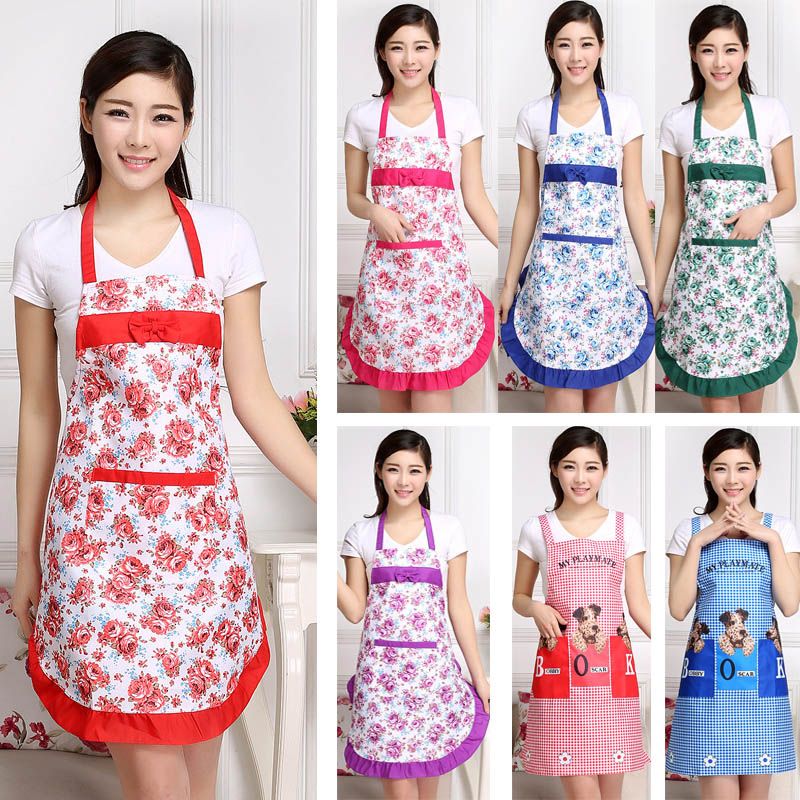 precoz Específico promoción Delantal de cocina para mujer Delantales impermeables lindos con estampado floral Impermeables con 2 bolsillos Limpieza precoz Específico promoción Delantal de cocina para mujer Delantales impermeables lindos con estampado floral Impermeables con 2 bolsillos Limpieza