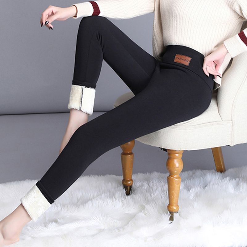 termici termici invernali termici in pile foderati Pantaloni invernali da donna con interno in pile