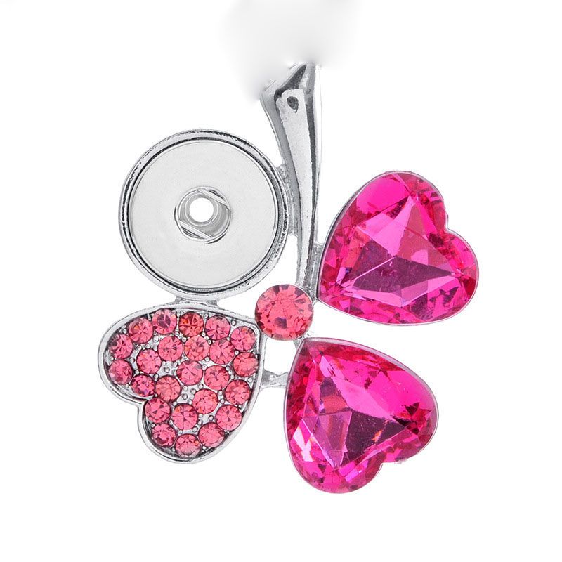 Wholesale Fashion Interchangeable Metal Flower Ginger Crystal Necklace