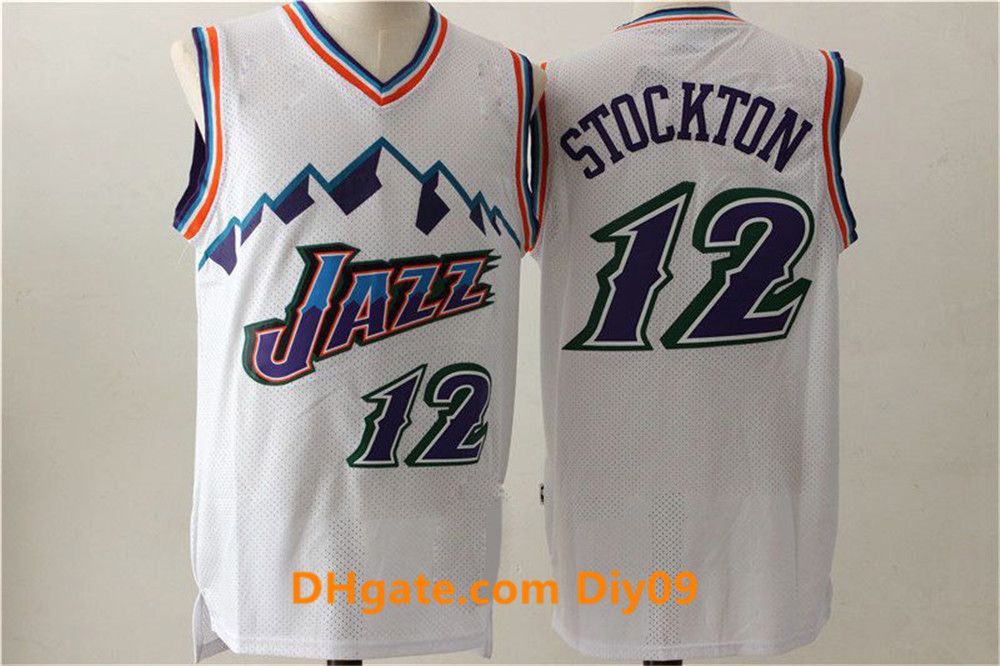 NBA_ Jersey Utah''Jazz''45 Mitchell Rudy Donovan Gobert City Karl 32 Malone  John 12 Stockton Retro Purple Mens Basketball Rudy 27 Gobert jerseys 
