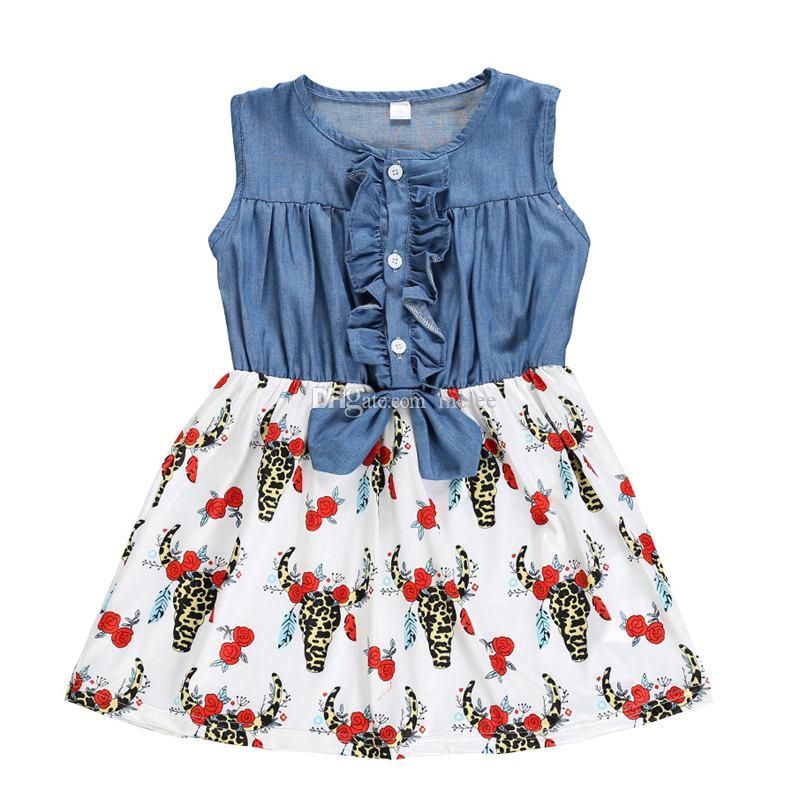 denim frock for baby girl