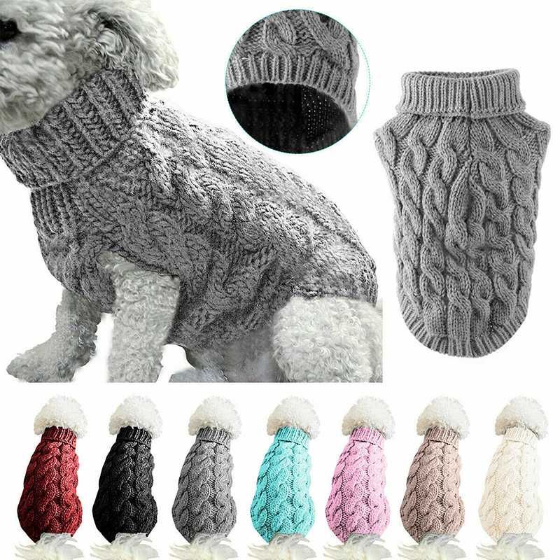 paralelo Mierda para Invierno suéter del perro ropa para perros de perrito suéter para mascotas  de crochet de tela