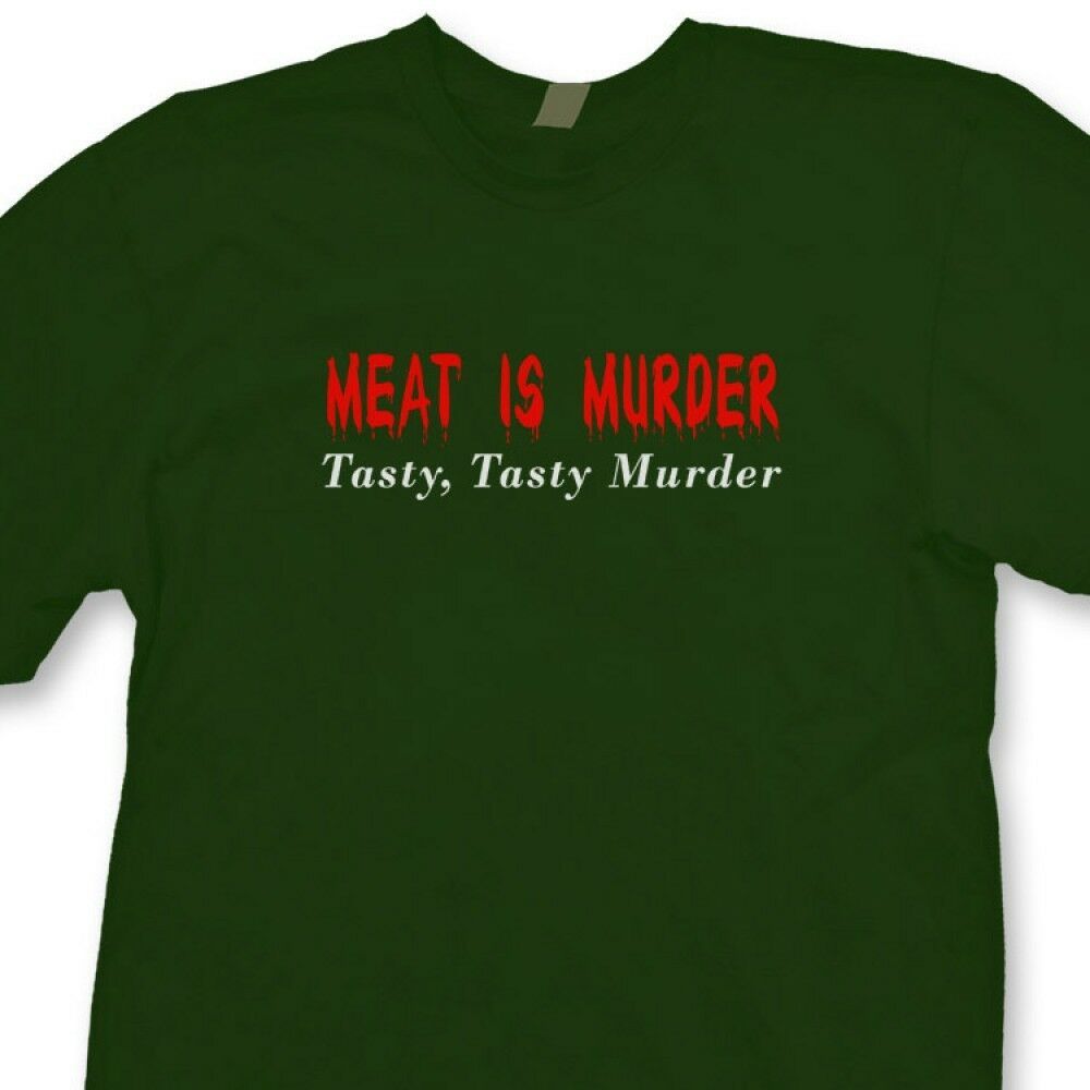Funny Tasty Tasty Murder Mens T-Shirt Meat Is Murder Funny Tasty Tasty Murder Mens T-Shirt Meat Is Murder