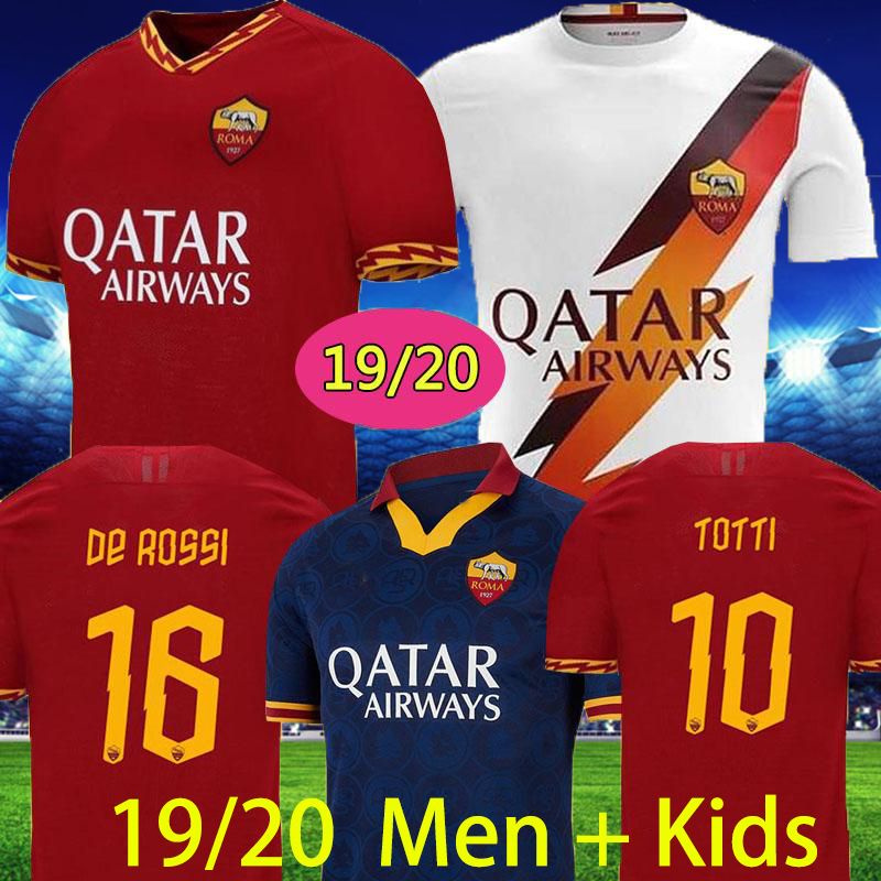 2020 DZEKO PEROTTI PASTORE ZANIOLO Rome Soccer Jerseys Rome Jersey 2019 TOTTI Jersey 19 20