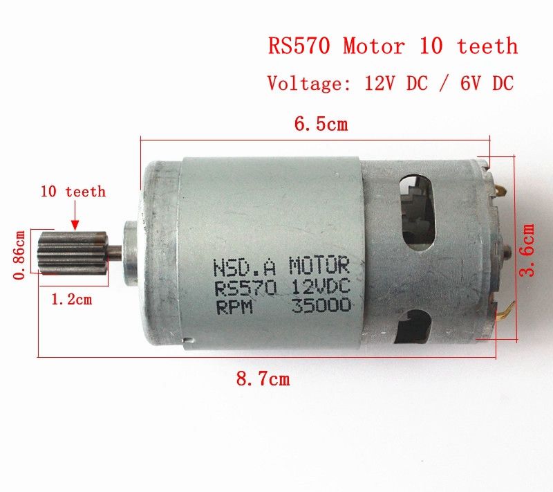 6v motor for toy car