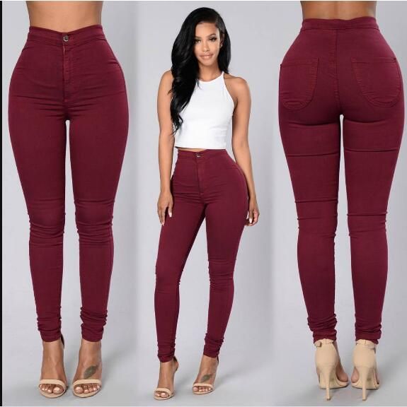 Pantalones de mujer 2019 Nuevo 5 de gran tamaño mujer elástico delgado oficina leggings