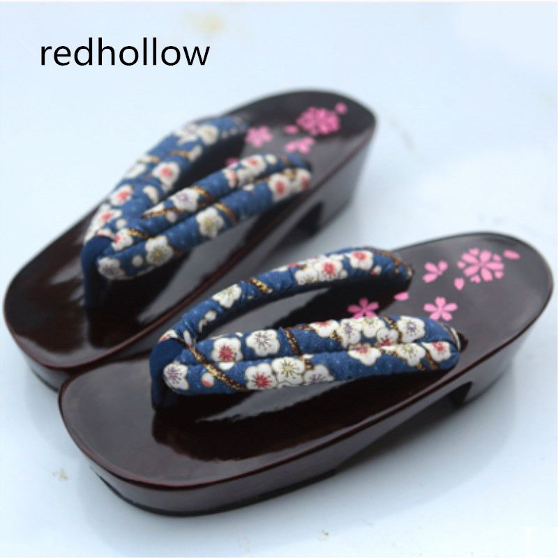2019 Summer Women Sandals Japanese Clogs Geta Wooden Slippers