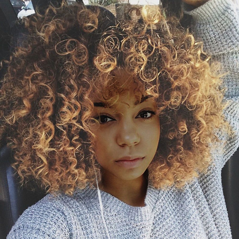2020 Hair Care Wig Stands Wire Wigs Short Curly Blonde Hair Color