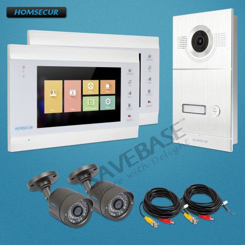 Homsecur 7 Wired Hands Free Video Audio Home Intercom 1 3mp With