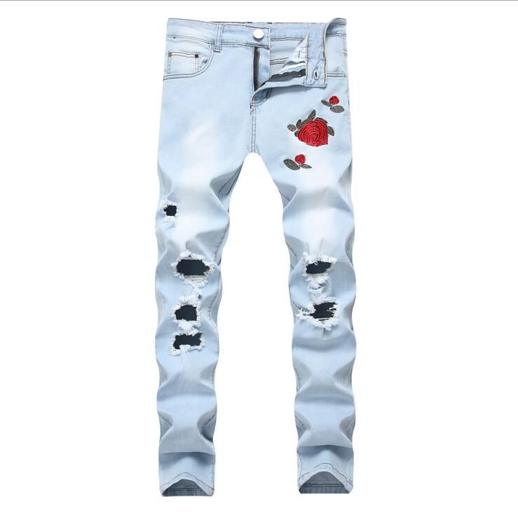 light blue designer jeans