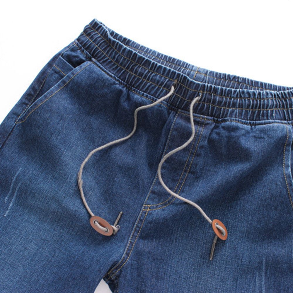 Großhandel Jogginghose Für Männer Casual Herbst Denim Baumwolle Elastische Kordelzug Arbeitshose Jeans Hosen Hosen Joggers Männliche Hose Von Missher, Großhandel Jogginghose Für Männer Casual Herbst Denim Baumwolle Elastische Kordelzug Arbeitshose Jeans Hosen Hosen Joggers Männliche Hose Von Missher,