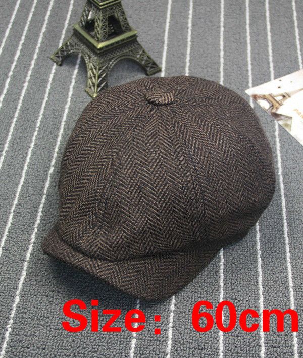 Hombres Boinas De Gran Tamaño Herringbone Gatsby Tweed Cap Newsboy Boina Masculina Peaky Palacas Spring Boina Plana Boina T200104 De 9,6 € | DHgate