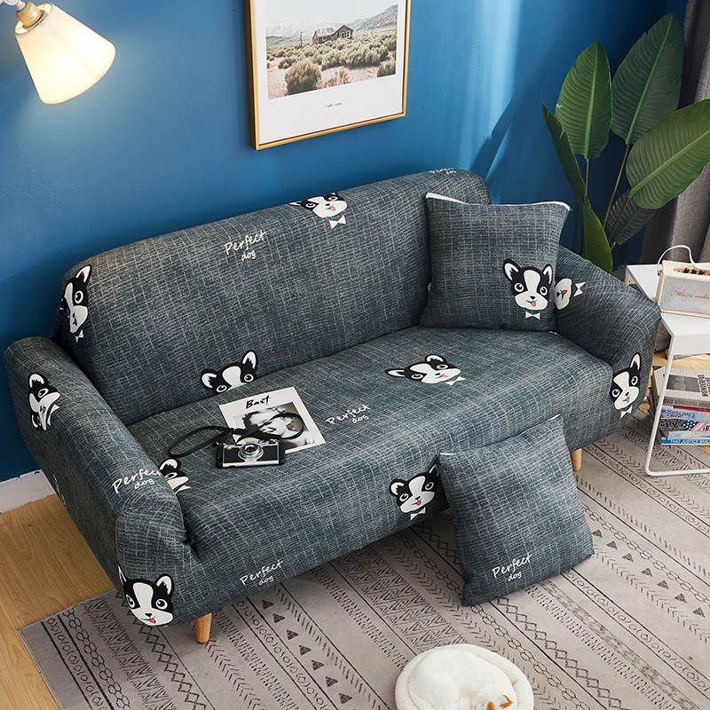 Ottoman Cover Sofa Stool Slipcover Protector Kitty Cute 90*90cm