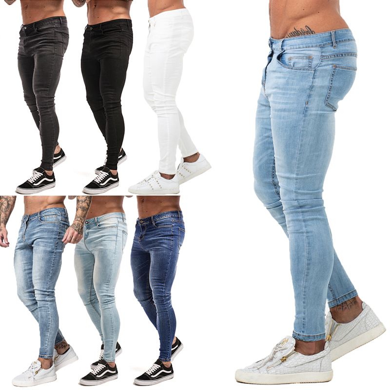 Compra Hombre 2019 Super Skinny Jeans Hombres Pantalones De Mezclilla No  Rasgados Pantalones De Mezclilla Elástica Cintura Grande TAMAÑO EUROPEO W36  ZM01 C19040401 Barato | Entrega Rápida Y Calidad | Es.Dhgate