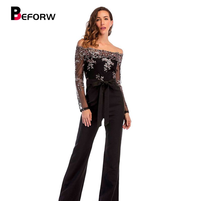 long sleeve party romper