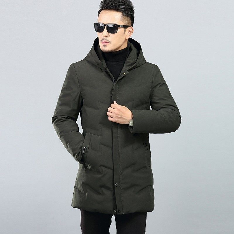 fabric long parka