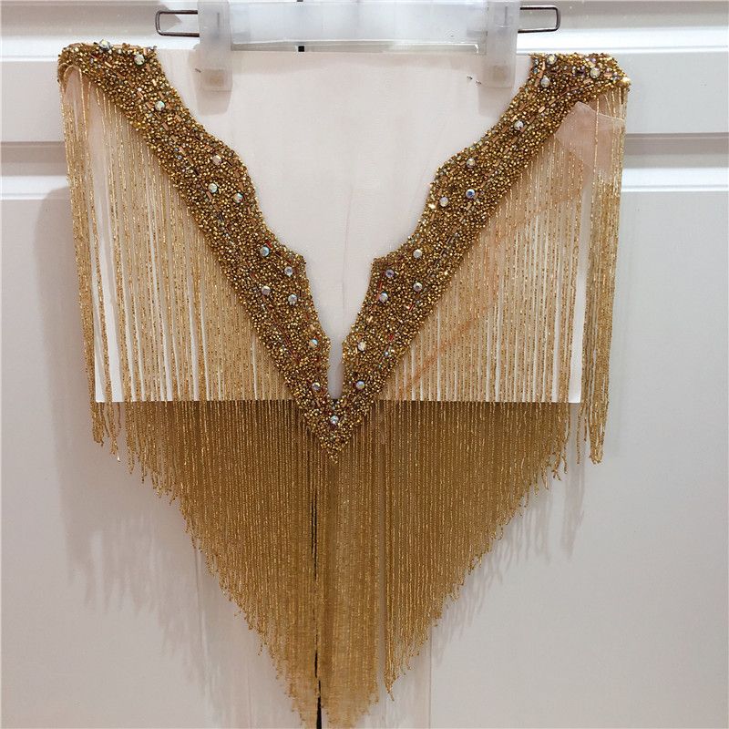 beaded neckline