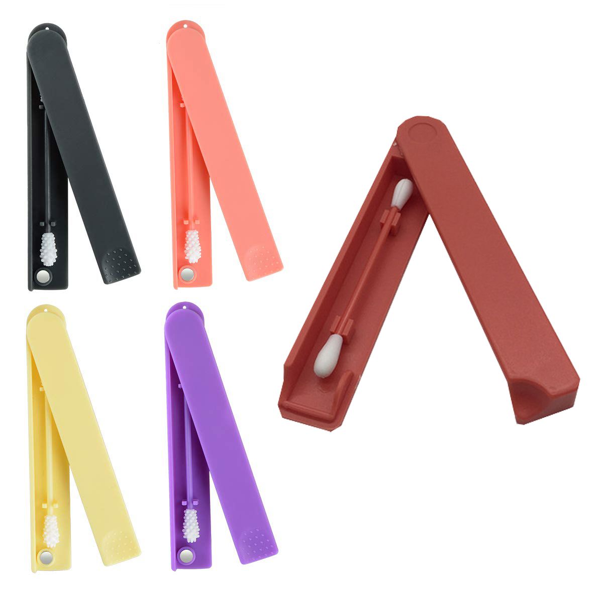 Last Swab Reusable Medical Silicone Rough Friction Q Tip 6 Olors For