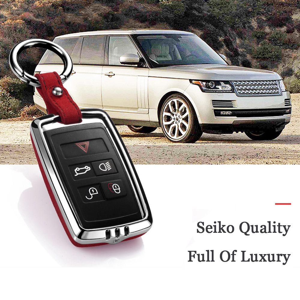 Range Land Rover Discovery Sport Evoque Jaguar 5 Button Leather Key Cover /& Key-chain