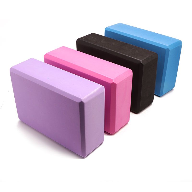 purple yoga blocks