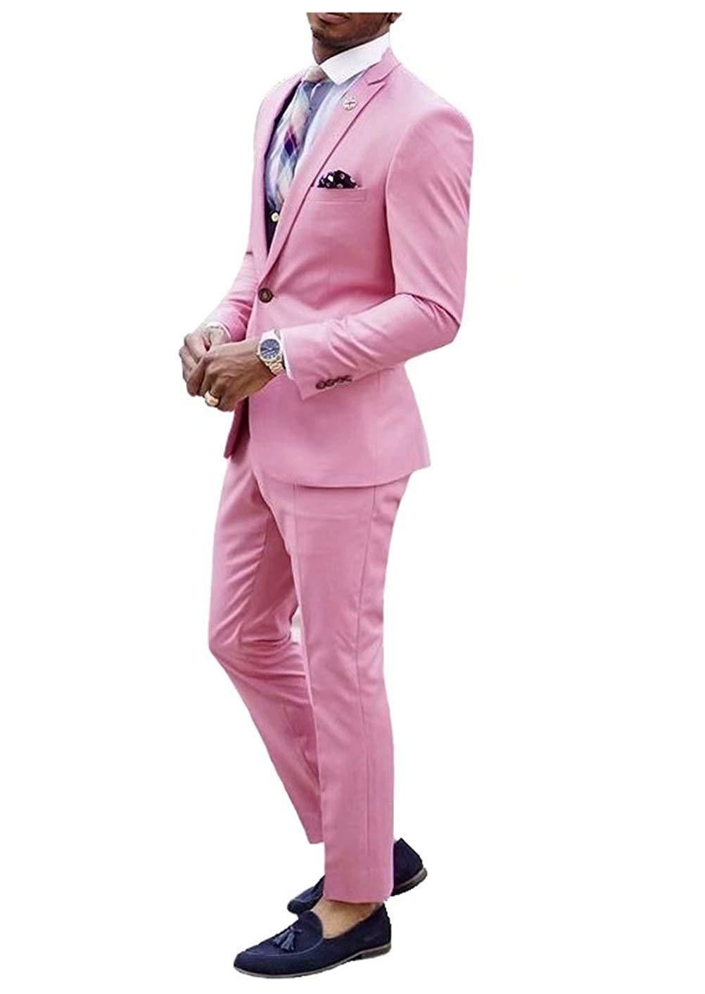 pink tuxedo pants