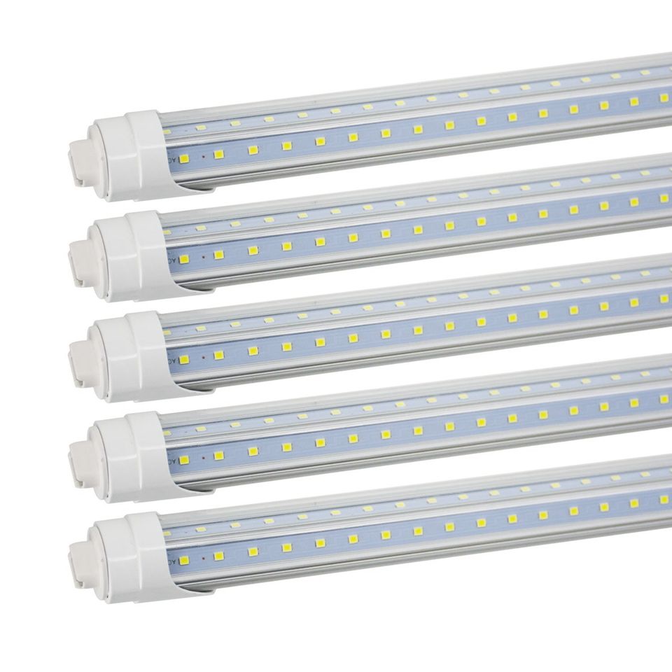 Susigoled 8FT 72W T8 LED Tube Light Bulbs – V-Shape, 6500K Cool White, 2-Pin R17d