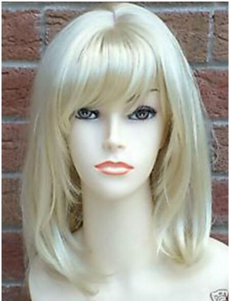 medium blonde cosplay wig