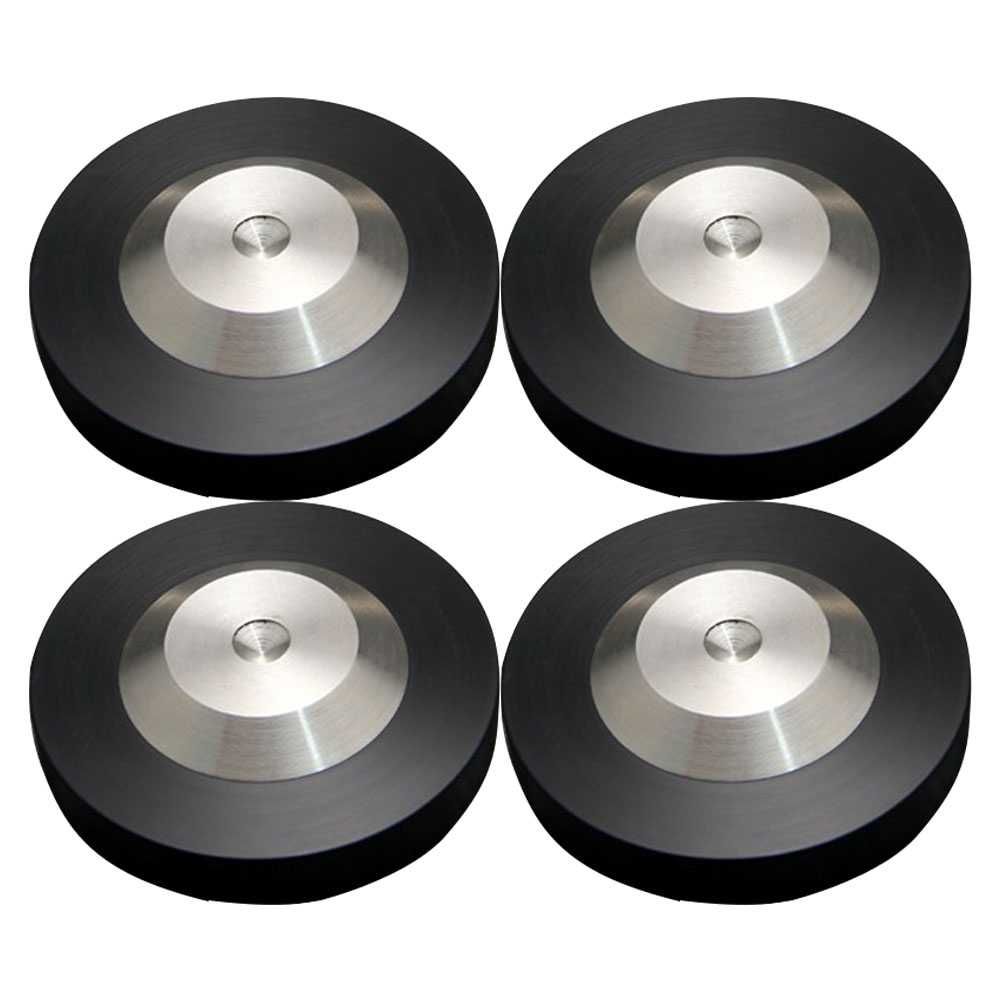 4 pcs Speaker AMP DAC CD Spike Base Pad Isolation Feet Improve Sound 49x13mm
