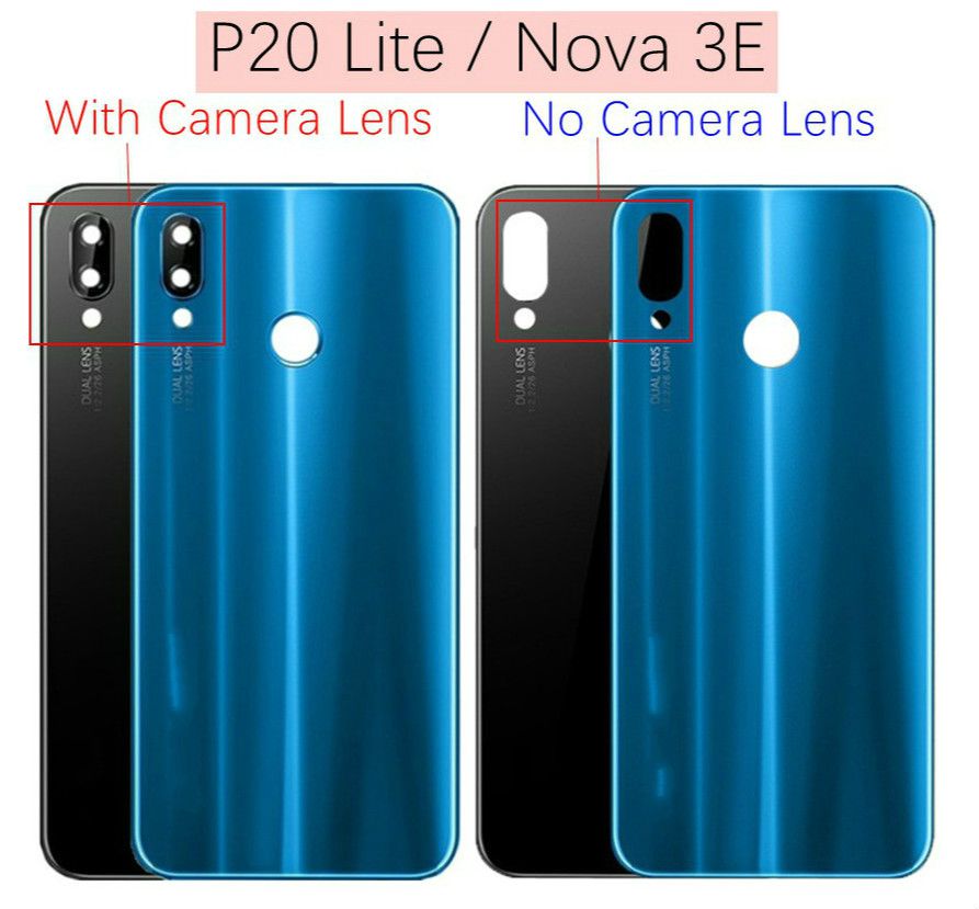 For Huawei P Lite Back Battery Glass Cover Camera Lens For Huawei P Lite Battery
