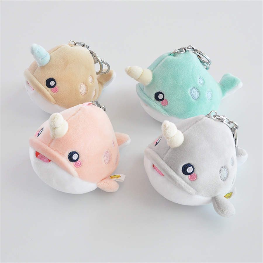 plush dolphin keychain