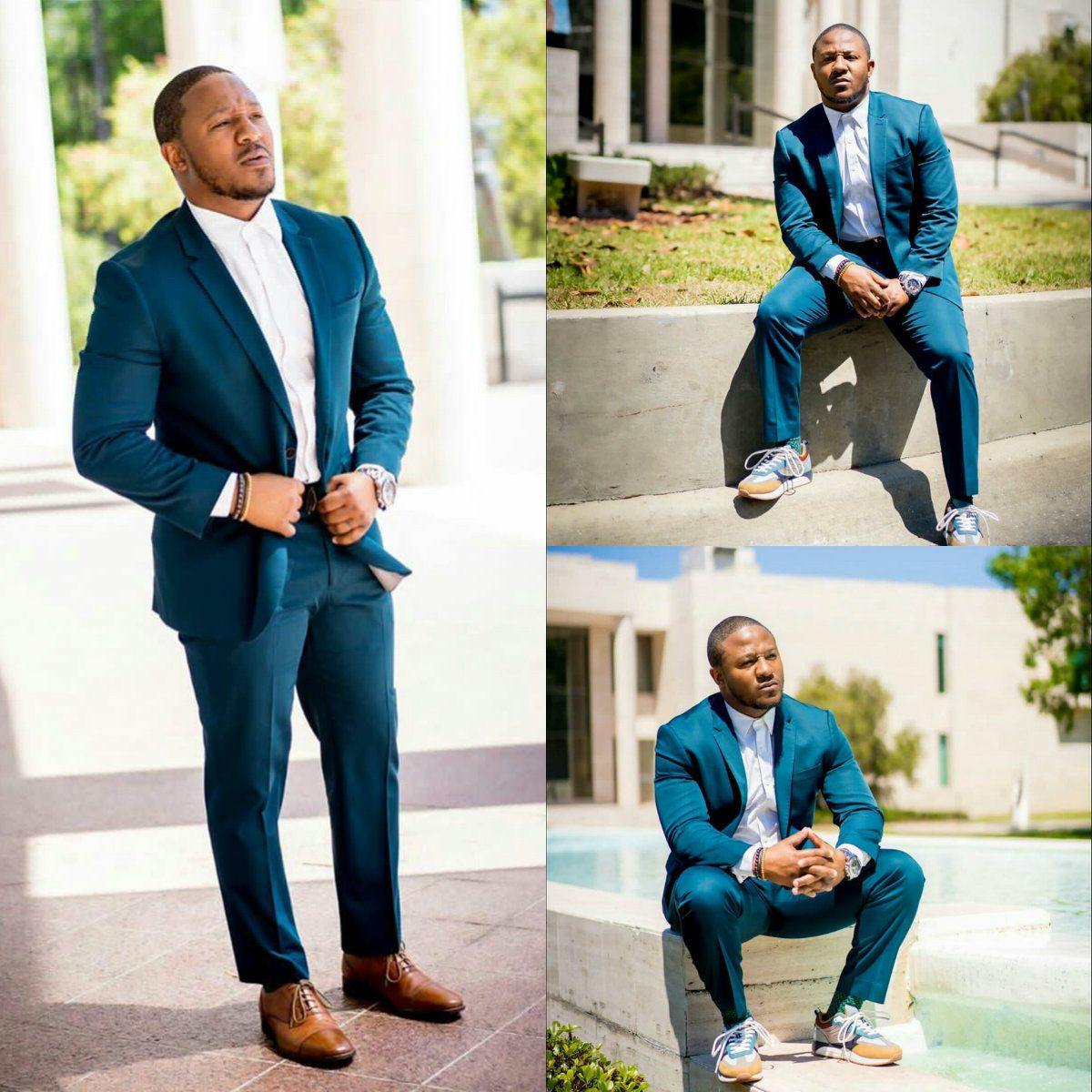 New Fashion Mens Suit Slim Fit One 