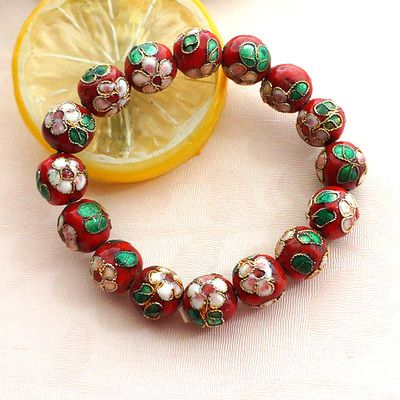 perles rouges 12mm