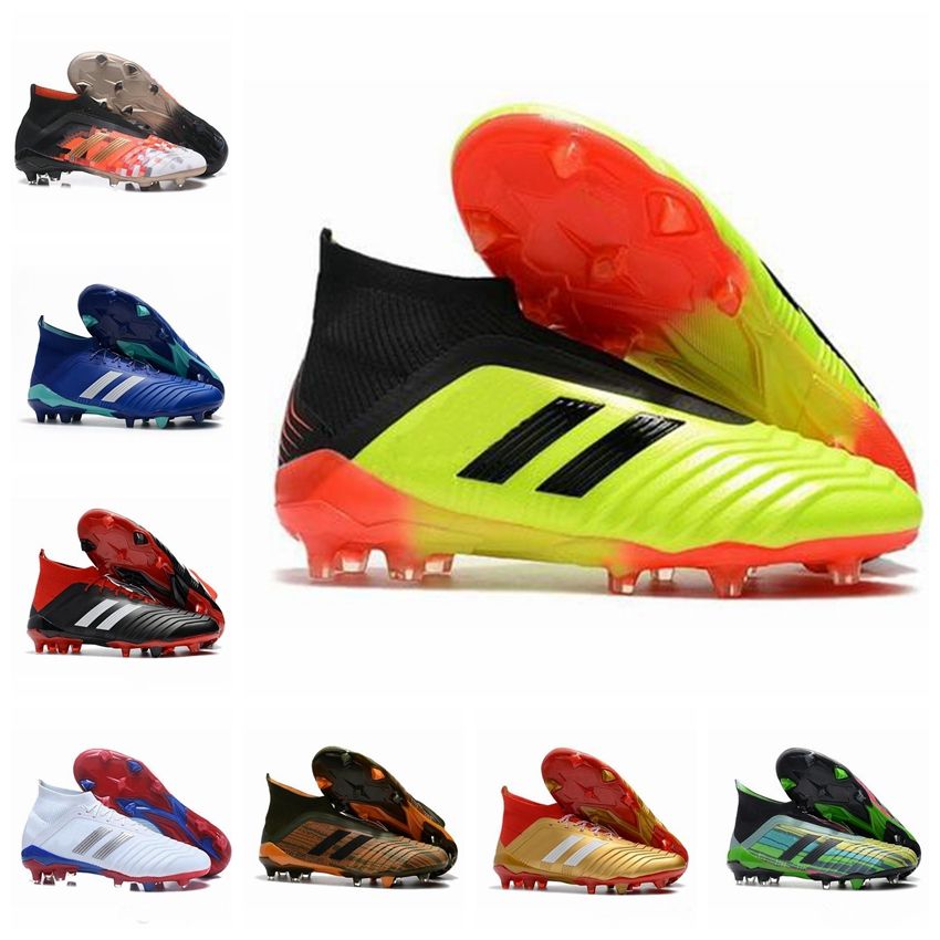 ADIDAS 2019 New Predator 18 FG PP Paul Tacos de fútbol Slip-On Chaussures