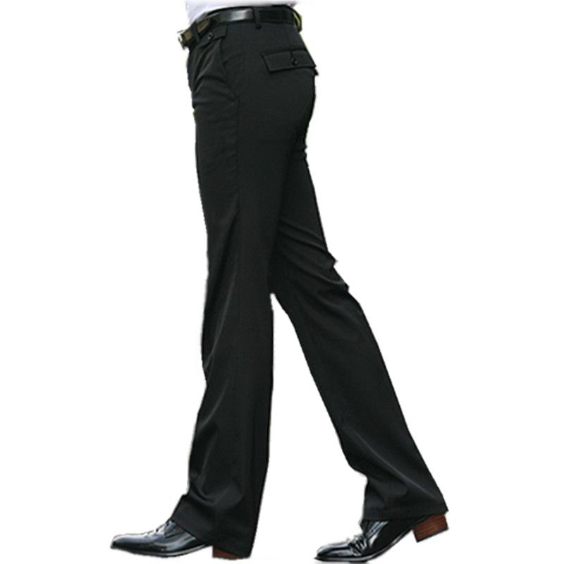 mens flared suit trousers