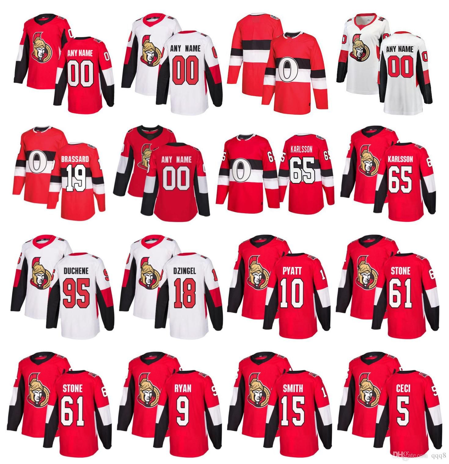 nhl ottawa senators jersey