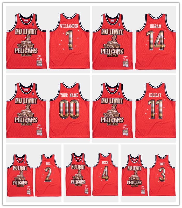 nba no limit pelicans jersey