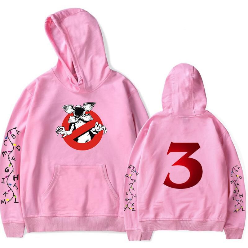 red stranger things moletom com capuz