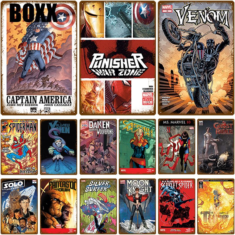 2020 2020 Super Hero Wall Decor Metal Sign Wall Art Tin Sign Shabby Chic Plaque Vintage Restaurant House Decoration Living Room Modern Painting From Boxx 1 21 Dhgate Com