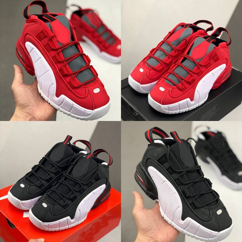 penny hardaway shoes red and white