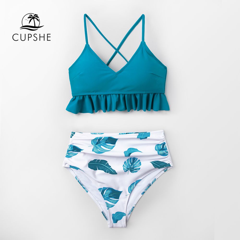 cupshe leaf bikini