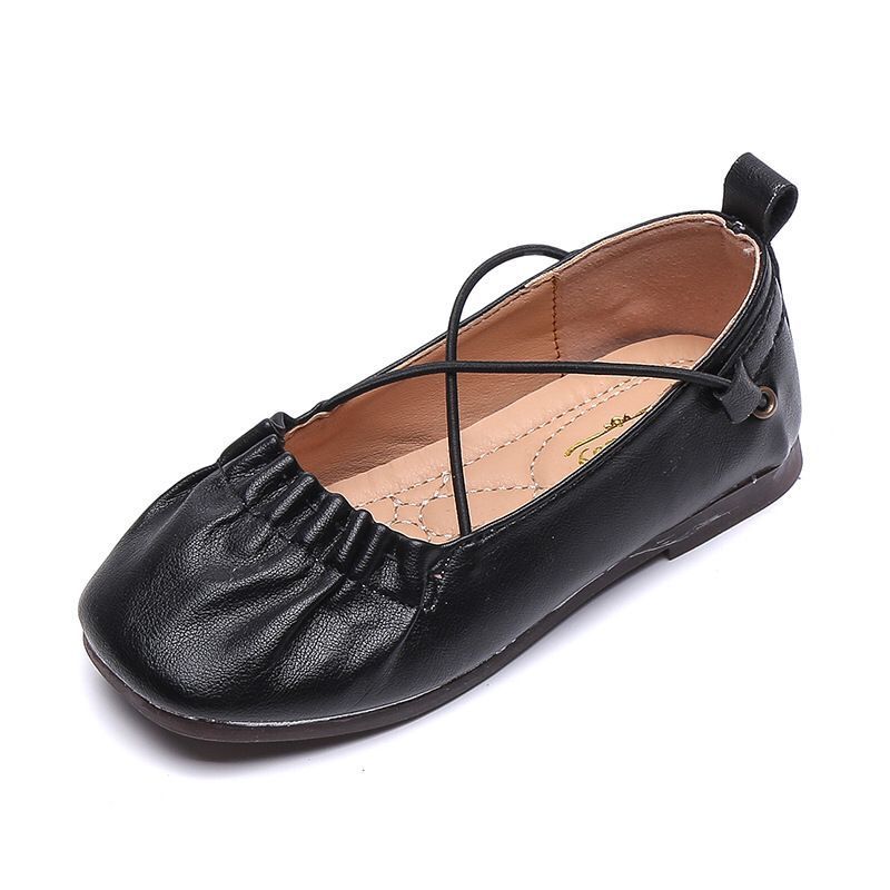 white leather pram shoes