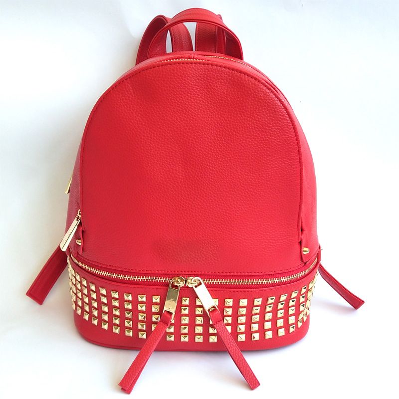 Red designer backpack hotsell