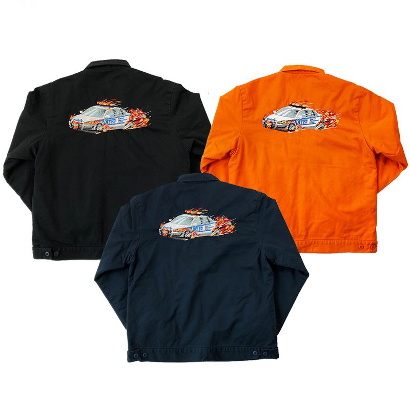 cop car embroidered work jacket