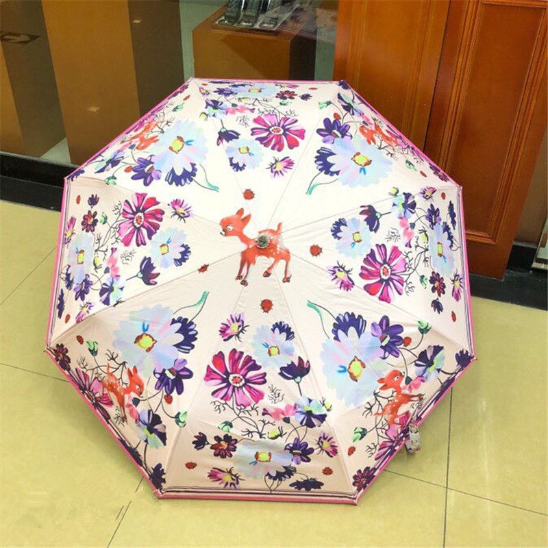 Fashion Bambi Umbrella Pretty Flower Umbrellas Outdoor Anti Uv Parasol Couple Gift Umbrellas Black Coating Umbrella Car Automatic Parasol From Summer Sunchamp 30 29 Dhgate Com