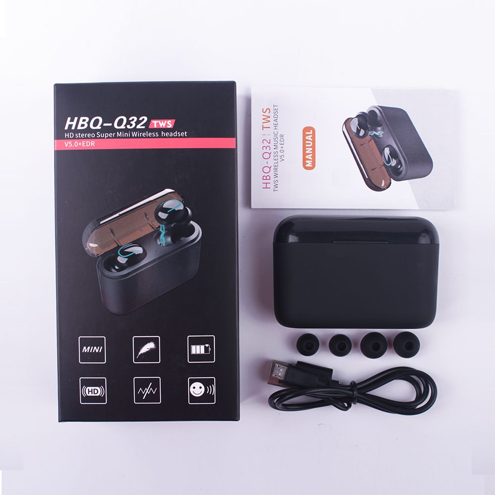 Hbq Q32 Tws Ture Wireless Headphones Bluetooth 5 0 Headset With Mic Mini Earbud Cordless For Iphone Samsung Earphones Mobile Headset The Best Earbuds From Vitog 10 86 Dhgate Com