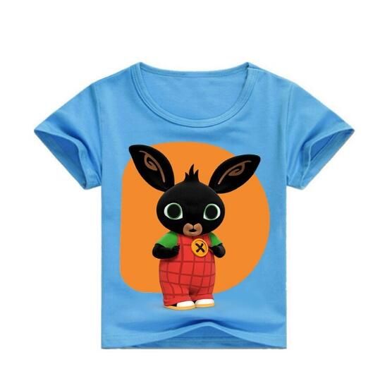 100% Cotton BING BUNNY & FLOP Red T-Shirt Ages 2-6 years NEW WITH TAGS 
